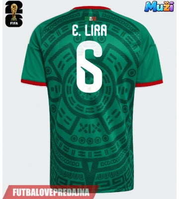 Lacne Muži Futbalové dres Mexiko Erik Lira #6 MS 2026 Krátky Rukáv - Domáci
